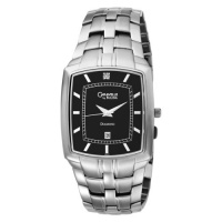 Caravelle by Bulova Men's 43D001 Diamond Accented Black Dial Watch