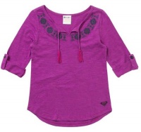 Roxy Teenie Wahine Rebel Girl Purple Shirt 2t - 6x (Large (6))