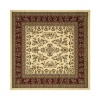 Safavieh LNH331A Lyndhurst Collection Ivory and Rust Square Area Rug, 6-Feet