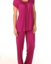 Midnight by Carole Hochman Women's Satin Embrace Pajama