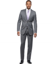 Make a power move. This sharkskin suit from Donald Trump shows you always mean business.