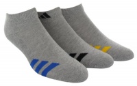 adidas Youth Striped 3-Pk Low Cut Sock