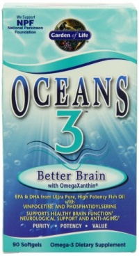 Garden of Life Oceans 3 - Better Brain, 90 Softgels