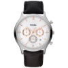 Fossil Ansel Leather Watch - Black