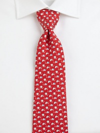 This silk tie will be a stylish conversation starter, thanks to its lively elephant print.SilkDry cleanMade in Italy