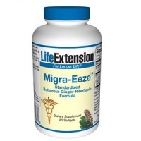 Life Extension Migra-Eeze Standardized Butterbur-Ginger-Riboflavin Formula Softgels, 60-Count