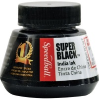 Speedball 2-Ounce India Ink, Super Black