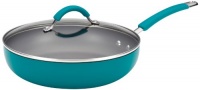 KitchenAid Aluminum Nonstick 11 Covered Deep Skillet, Peacock