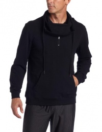 American Essentials Men's French Terry Half-Zip Cowl Neck Pullover