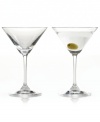 Shaken or stirred, Riedel Vinum martini glasses achieve cocktail perfection with the iconic martini shape and long, pulled stems in machine-blown crystal.