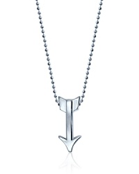 What's your sign? This beautifully rendered Arrow pendant necklace will help your stars align in polished sterling silver.