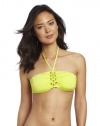 Trina Turk Women's Tokyo Bay Solids Bandeau, Citron, 4