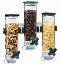 Zevro WM300 Indispensable SmartSpace Wall Mount Triple Dry-Food Dispenser