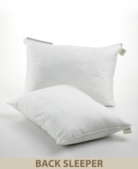 Sumptuous softness without the sneezes. Ideal for allergy sufferers, the Calvin Klein Down Alternative pillow boasts advanced Trillium™ down-alternative fill for down-like loft, as well as a 260-thread count cotton cover for luxurious comfort. Also features the Calvin Klein exclusive variegated dobby stripe sateen and Calvin Klein linen label. Zipper closure.