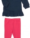 Splendid Littles Baby-girls Infant Boston Active Tunic Set, Navy, 12-18 Months