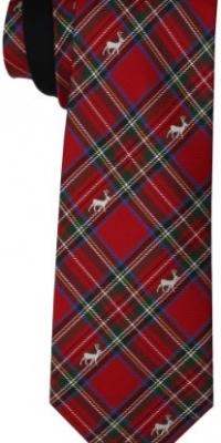 Tommy Hilfiger Men's Royal Stewart Deer Tie