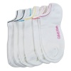 Calvin Klein Hosiery Women's Ankle Socks 6-Pack (One Size Assorted White)'