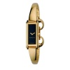 Gucci Women's YA109524 G-Line Gold-Plated Black Dial Watch