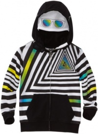 Volcom Boys 2-7 Inyoface Full Zip Hoodie, White, Small