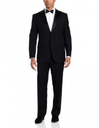 Joseph Abboud Men's 2 Button Side Vent Tuxedo With Flat Front Pant