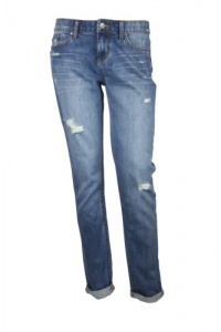 Else Womens Boyfriend 5 Pocket Distressed Jeans