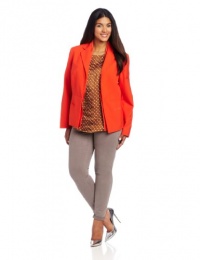 Jones New York Women's Plus Size Lip Collar Jacket