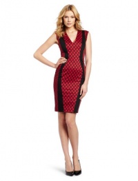 French Connection Women's Fast Geraldine V-Neck Dress, Red, 0