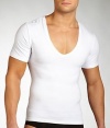 Spanx for Men Cotton Control Deep V-Neck Medium Compression 629