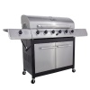 Char Broil K6B 6-Burner 65,000 BTU Propane Gas Grill, with Sideburner