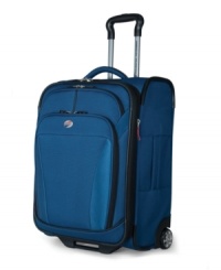 Take charge of travel with a lightweight promise that follows wherever you go. Ergonomically-designed to smoothly sail through busy terminals with effortless direction from an easy-to-use push-button locking handle system. Decked with multiple interior and exterior pockets for easy access to must-haves when you need them most. 10-year limited warranty.