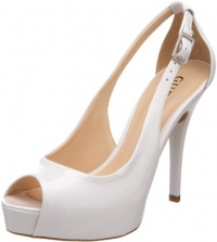 Guess Women's Hondo Platform Pump White 10 M US