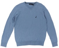 Nautica Men's Cotton & Modal V-neck Sweater