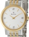 Bulova Women's 98P115 Diamond Silver White Dial Bracelet Watch