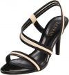 Lauren Ralph Lauren Women's Addie Sandal,Parchment/Black,6 B US