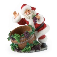 Department 56 Possible Dreams Wine Barrel Santa, 8.625-Inch