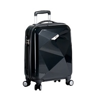 Extremely lightweight and durable polycarbonate shell with fully lined interior. Tie down straps to keep your clothing wrinkle free. Push button locking Trolley handle made of aircraft grade aluminum. Multiple pockets and divider makes organized packing easy. Specially designed multi-directional wheels with 360 degree rotation.