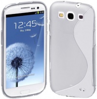 Cimo S-Line Back Flexible Cover TPU Case for Samsung Galaxy S III S3 (AT&T, T-Mobile, Sprint, Verizon, US Cellular, International) - Clear