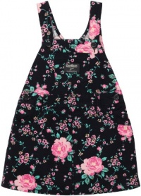 Oshkosh B'gosh Infant Girl's Overall Jumper-Skirt, Navy with Pink Flowers (12 Months)