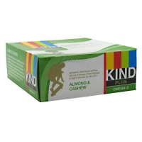 Kind Fruit and Nut Bars Kind Plus Omega-3, Almond Cashew Bars 12 - 1.4 oz (40g) Bars