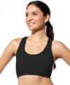 This Ideology sports bra comes at a great price. Wide tank straps offer support during your workout, while the seamless design works under tees, too!