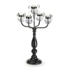 Gifts & Decor Crystal Trimmed Candelabra Tealight Bead Candleholder