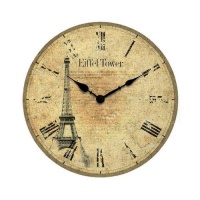 Infinity Instruments Eiffel Tower Wall Clock