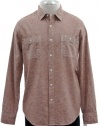 Life After Denim Rust Woven Cotton Long Sleeve Sport Shirt X-Large