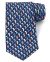 Show your holiday spirit with a Christmas-themed tie from Vineyard Vines, featuring a melange of colorful stockings.