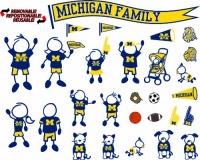 NCAA Michigan Wolverines Decal Family