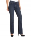 Levi's bootcut-leg jeans feature a versatile blue wash and a fit that hugs all your curves!