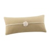 Natori Lotus Temple Raw Silk Oblong Pillow, Gold, 10 by 22-Inch