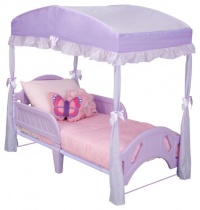 Delta Girls Toddler Bed Canopy, Purple