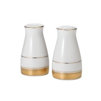 Noritake Crestwood Gold Salt & Pepper Shakers