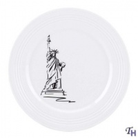 Lenox Tin Can Alley New York Accent Plate, 9-Inch